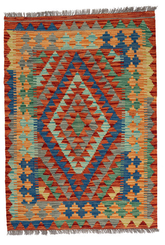 Kilim Afegão 123x87 cm.