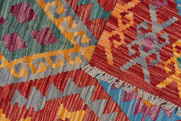 Kilim Afegão 251x184 cm.