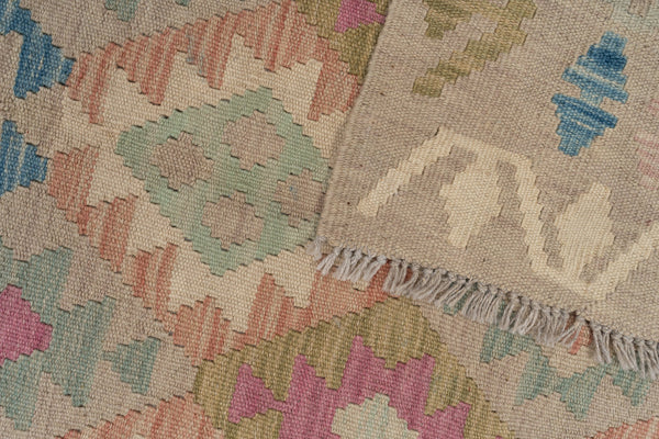 Kilim Afegão 254x183 cm.