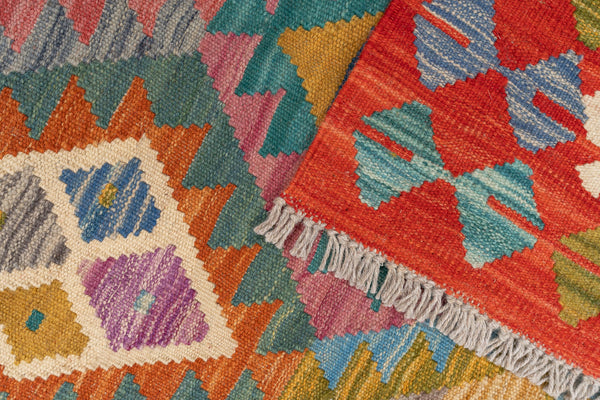 Kilim Afegão 292x201 cm.